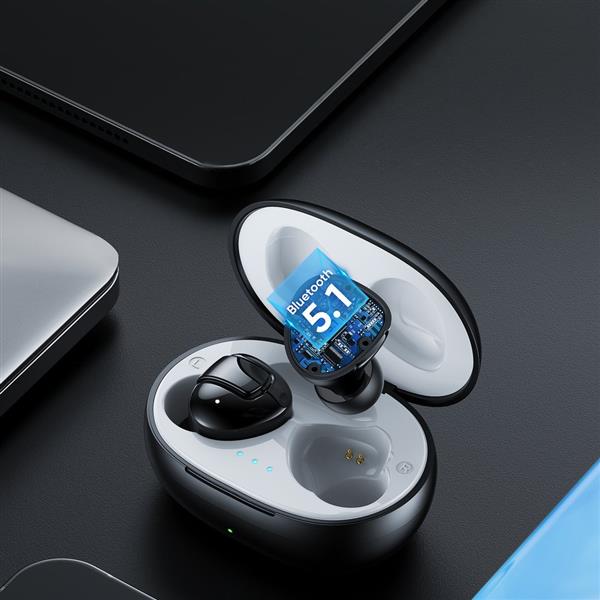 Joyroom bezprzewodowe dokanałowe słuchawki Bluetooth 5.1 TWS różowe (JR-TL10 TWS)-2213440