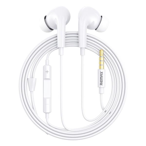 Remax AirPlus Pro przewodowe dokanałowe słuchawki 3,5 mm mini jack biały (RM-310 white)-2158221