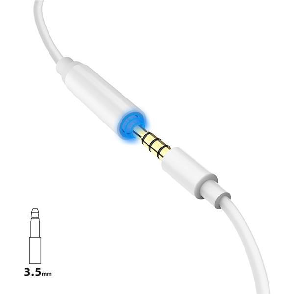 Dudao adapter audio przejściówka do słuchawek z Lightning na mini jack 3,5 mm biały (L16i white)-2149769