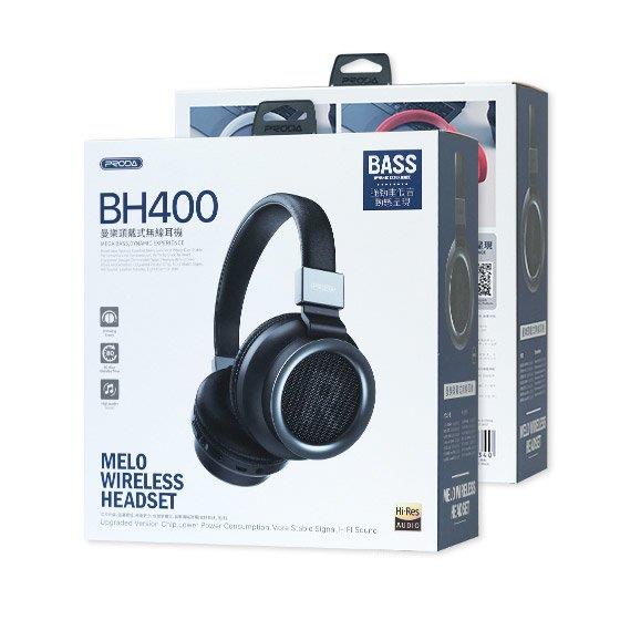 Proda Melo bezprzewodowe nauszne słuchawki Bluetooth czarny (PD-BH400 black)-2147452