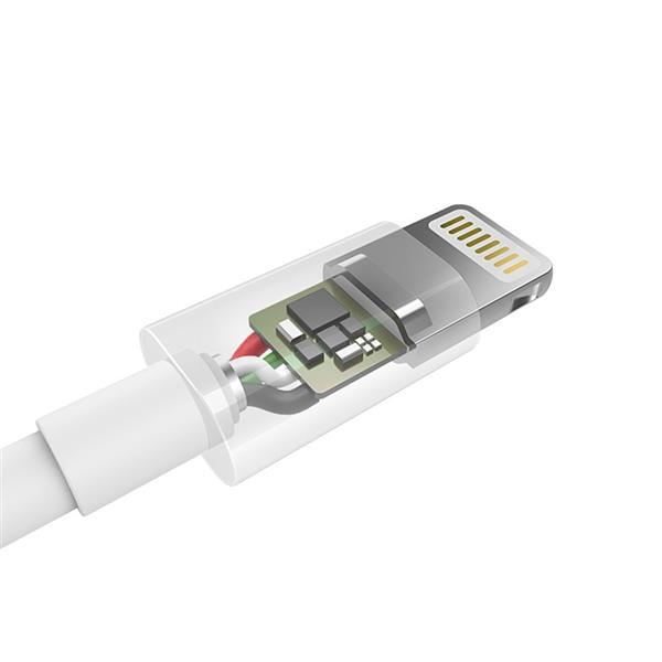 Choetech kabel przewód MFI USB - Lightning 1,2m biały (IP0026 white)-2218446