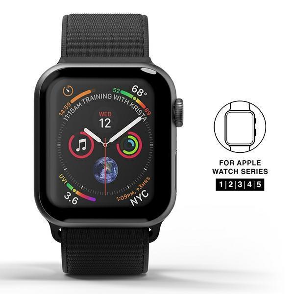 Etui SuperDry Watchband na Apple Watch 38/40/41 mm Series 4/5/6/7/8/SE/SE 2 Nylon Weave - czarne 41673-2285153