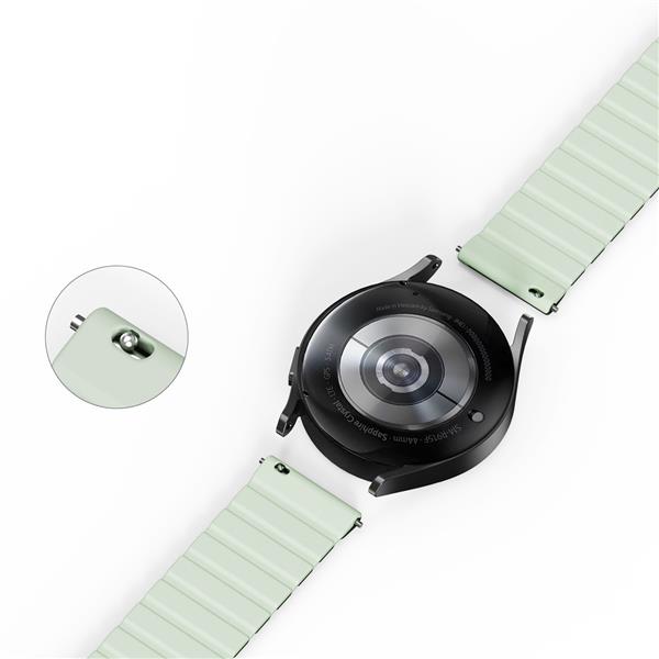 Uniwersalny magnetyczny pasek Samsung Galaxy Watch 3 45mm / S3 / Huawei Watch Ultimate / GT3 SE 46mm Dux Ducis Strap (22mm LD Version) - zielony-3125138