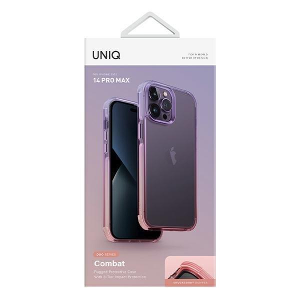 Etui Uniq Combat Duo na iPhone 14 Pro Max liliowo-różowy/lilac lavender-pink-2630153