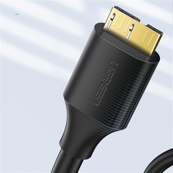 Ugreen kabel przewód USB-A 3.0 - Micro USB-B SuperSpeed 5Gb/s 1m czarny (US130)-2950352