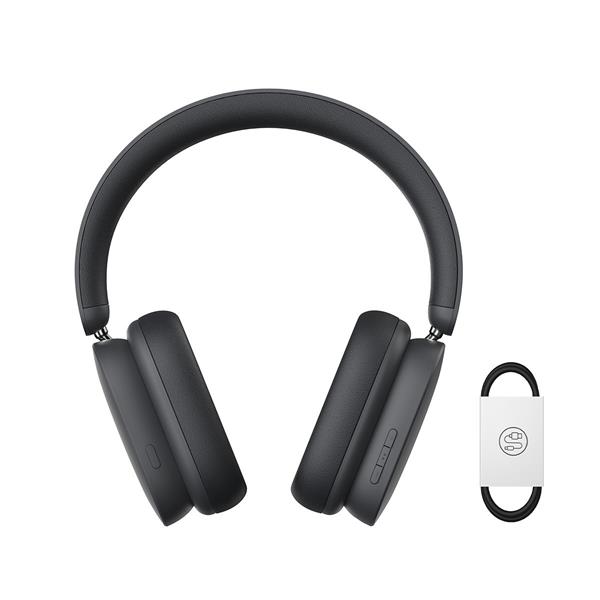 Baseus Bowie H1 słuchawki bezprzewodowe Bluetooth 5.2 ANC szary (NGTW230013)-2404053
