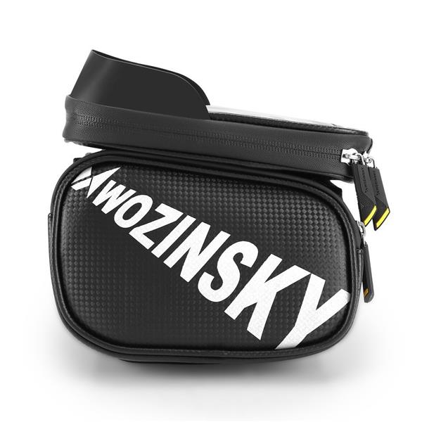 Wozinsky torba rowerowa na ramę z etui na telefon 1,5 l czarny (WBB21BK)-2168644