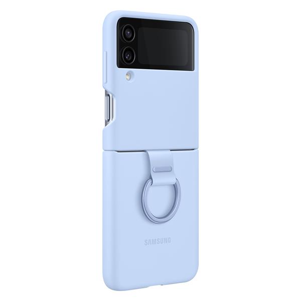 Samsung Ring Silicone Cover etui pokrowiec do Samsung Galaxy Z Flip4 obudowa z zawieszką niebieski (EF-PF721TLEGWW)-2419093