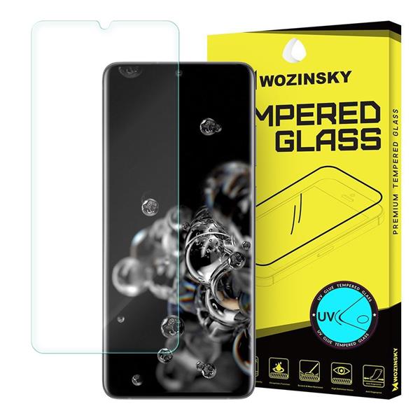 Wozinsky Tempered Glass UV szkło hartowane UV 9H Samsung Galaxy S20 Ultra (in-display fingerprint sensor friendly) - szkło bez kleju i lampki LED-2150101