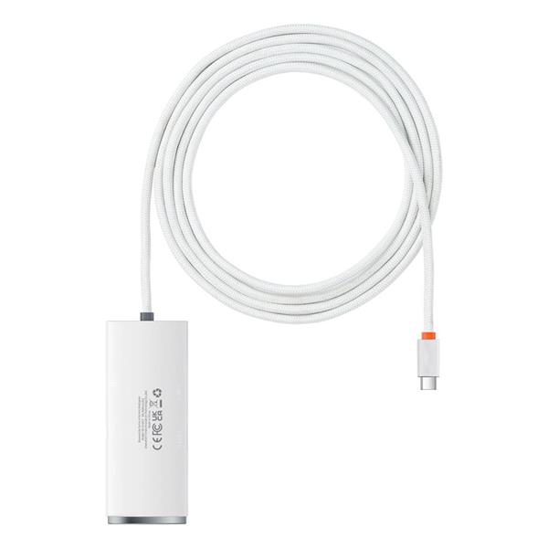Baseus adapter HUB Lite USB-C do 4x USB 3.0 2,0m biały-3006938