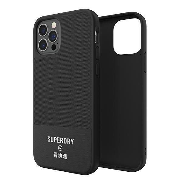 SuperDry Moulded Canvas iPhone 12/12 Pro Case czarny/black 42585-2285015