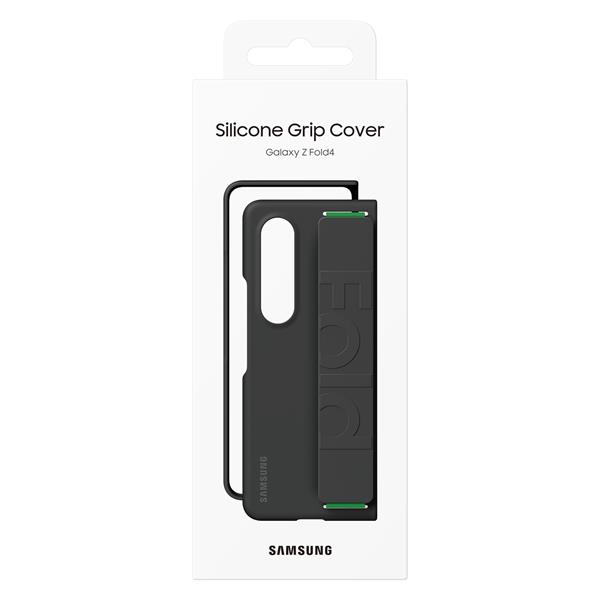 Samsung Silicone Grip Cover etui do Samsung Galaxy Z Fold4 pokrowiec z paskiem na rękę czarny (EF-GF936TBEGWW)-2419153