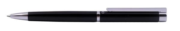 Długopis EXO Vela, czarny, wykończenia chromowane-3039718