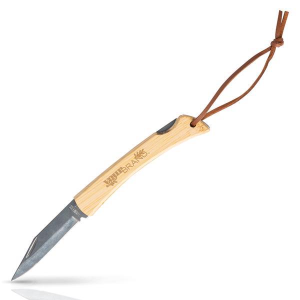 Nóż z bambusową rączką i sznureczkiem-1917666