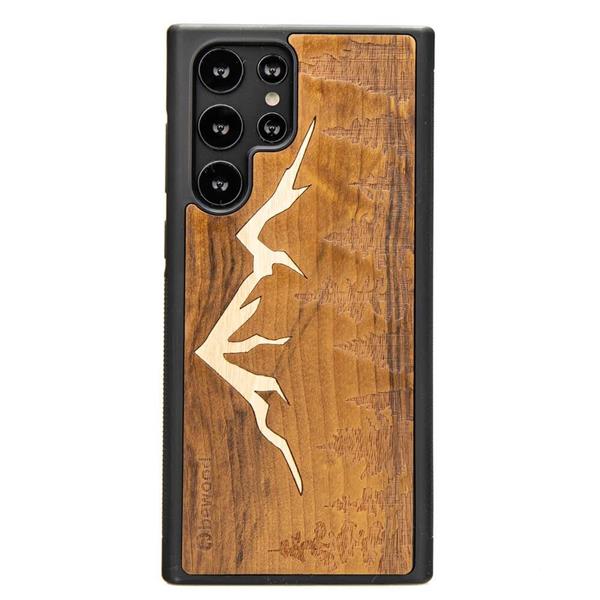Etui drewniane na Samsung Galaxy S22 Ultra Bewood Góry Imbuia-3133130