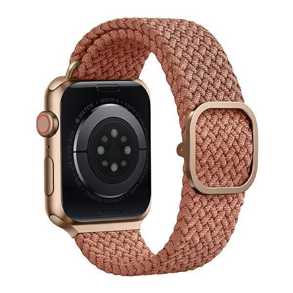UNIQ pasek Aspen Apple Watch 40/38/41mm Series 4/5/6/7/8/SE/SE2 Braided różowy/grapefruit pink-2608857