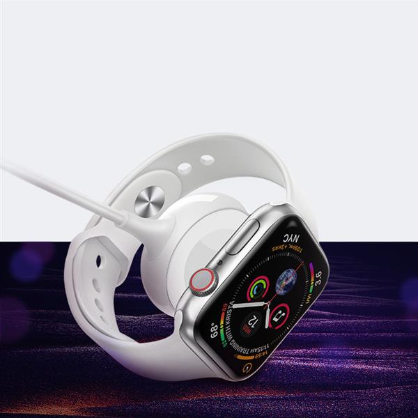 Ugreen bezprzewodowa ładowarka MFI Qi do Apple Watch z wbudowanym kablem 1m biały (CD177)-2268846