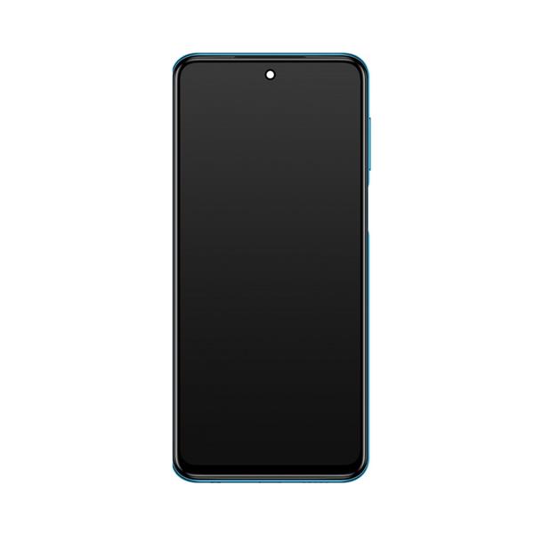 LCD + Panel Dotykowy Xiaomi Redmi Note 9S / Note 9 Pro 560005J6B200 560003J6A100 niebieski z ramką oryginał-3008578