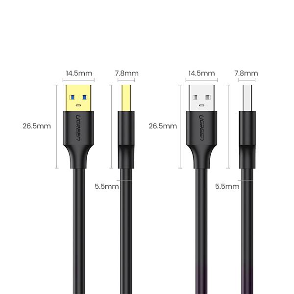 Ugreen kabel przewód USB 3.2 Gen 1 3 m czarny (US128 90576)-2403767