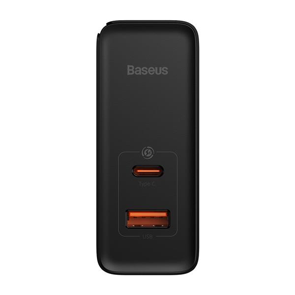 Baseus GaN5 Pro szybka uniwersalna ładowarka sieciowa GaN USB Typ C / USB 100W PD3.0, QC4.0+, AFC czarny (CCGP090201)-2406792
