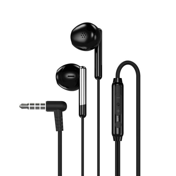XO słuchawki przewodowe EP30 jack 3,5mm douszne czarne-2090448