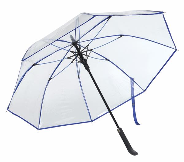 Automatyczny parasol VIP, niebieski, transparentny-2303310