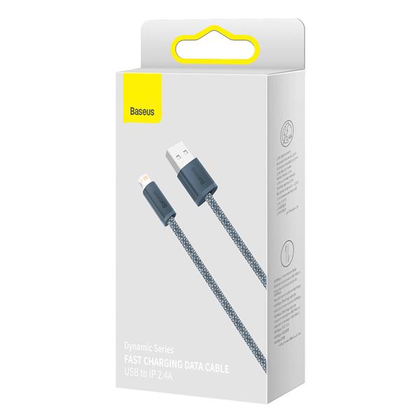 Baseus kabel do iPhone USB - Lightning 1m, 2,4A szary (CALD000416)-2281123