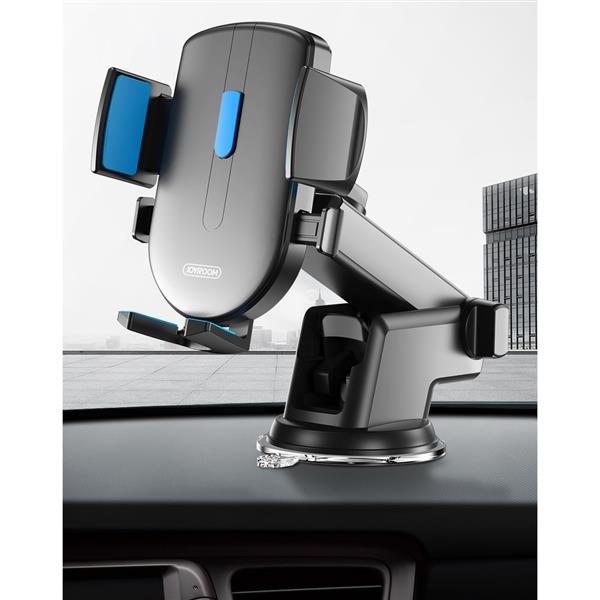 Joyroom samochodowy uchwyt na telefon z teleskopowym wysuwanym ramieniem na deskę rozdzielczą i szybę czarny (JR-OK3)-2203600