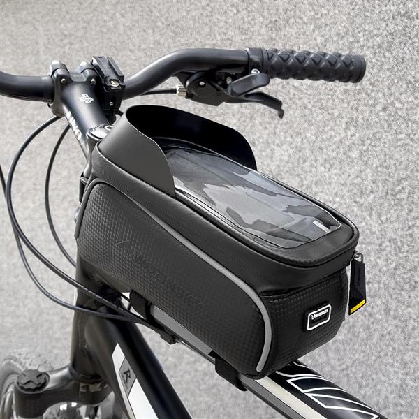 Wozinsky torba rowerowa na ramę z etui na telefon 2 l czarna (WBB17BK)-2168587