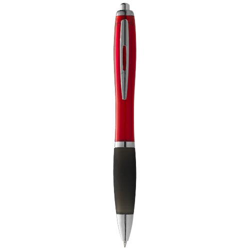 Długopis z kolorowym korpusem i czarnym uchwytem Nash-2309669
