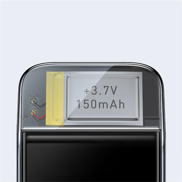 Baseus elektryczny rowerowy uchwyt na smartfon z wbudowanym panelem słonecznym 150mAh czarny (SUZG010001)-2382229