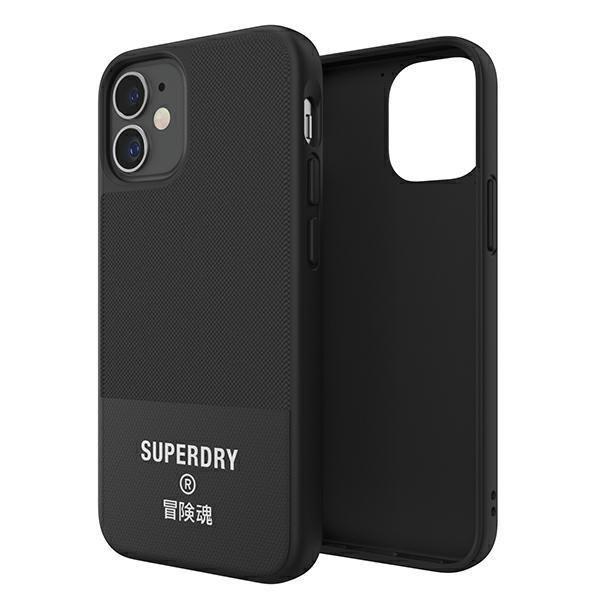 Etui SuperDry Moulded Canvas na iPhone 12 mini Case - czarne 42584-2284985