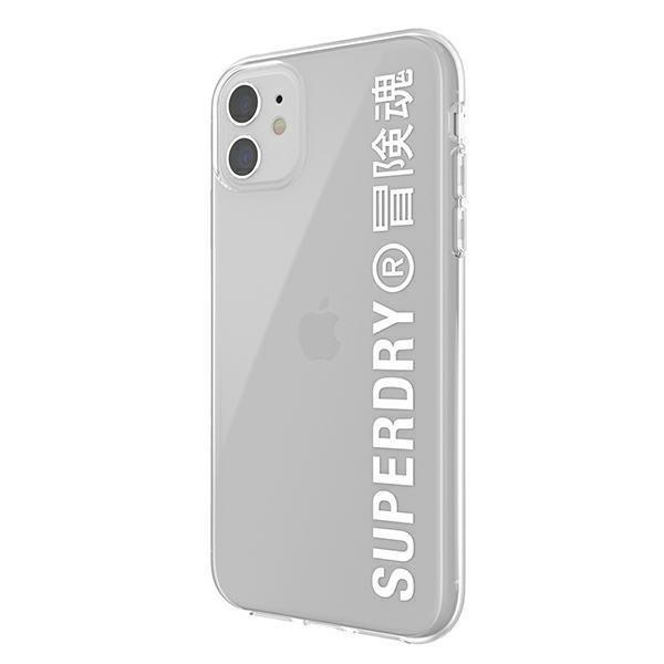 Etui SuperDry Snap na iPhone 11 Clear Case biały /white 41578-2285039