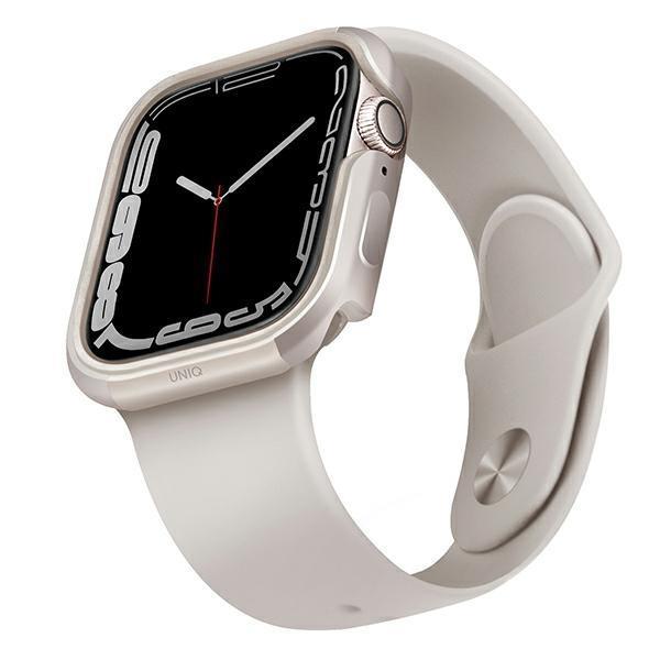 UNIQ etui Valencia Apple Watch Series 4/5/6/7/8/SE 45/44mm. starlight-2294753