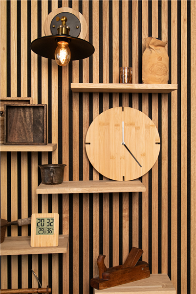 zegar ścienny z bambusa Tokei-3145933