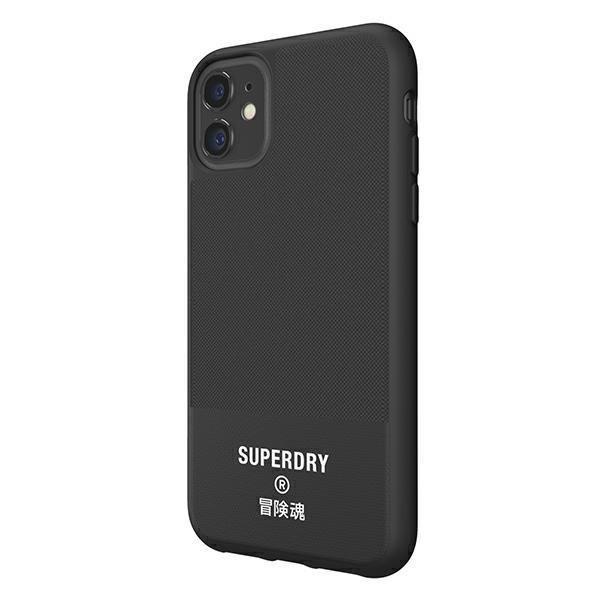 SuperDry Moulded Canvas iPhone 11 Case czarny/black 41547-2284969