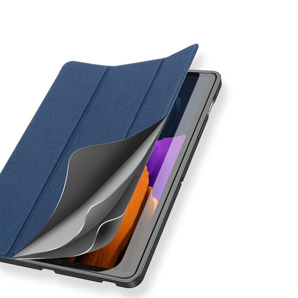 DUX DUCIS Domo składany pokrowiec etui na tablet z funkcją Smart Sleep podstawka Samsung Galaxy Tab S7+ (S7 Plus) / S7 FE / Tab S8+ (S8 Plus) niebieski-2164219