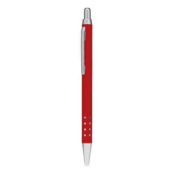 Aluminiowy długopis BUKAREST, czerwony-3099857