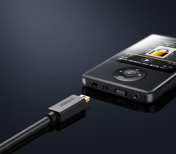 Ugreen kabel przewód USB - mini USB 480 Mbps 1 m czarny (US132 10355)-3122616