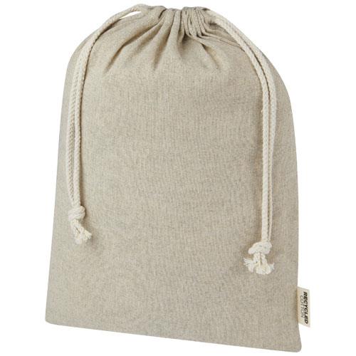 Pheebs torba na prezent z bawełny z recyklingu o gramaturze 150 g/m2 i z certyfikatem GRS, duża o pojemności 4 l-2960536