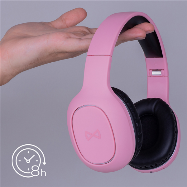 Forever słuchawki bezprzewodowe BTH-505 nauszne różowe-3006785