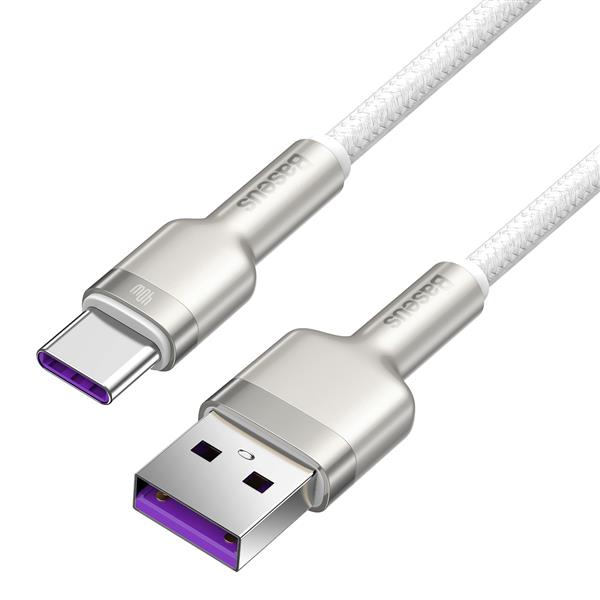 Baseus kabel Cafule Metal USB - USB-C 2,0 m biały 40W-2116049