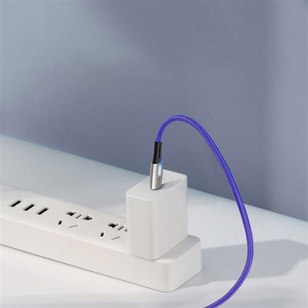 Baseus Water Drop wytrzymały nylonowy kabel przewód USB-C PD2.0 60W 20V 3A QC3.0 1M czarny (CATSD-J01)-2142851