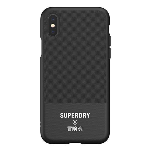 Etui SuperDry Moulded Canvas na iPhone X/Xs Case - czarne 41544-2285030
