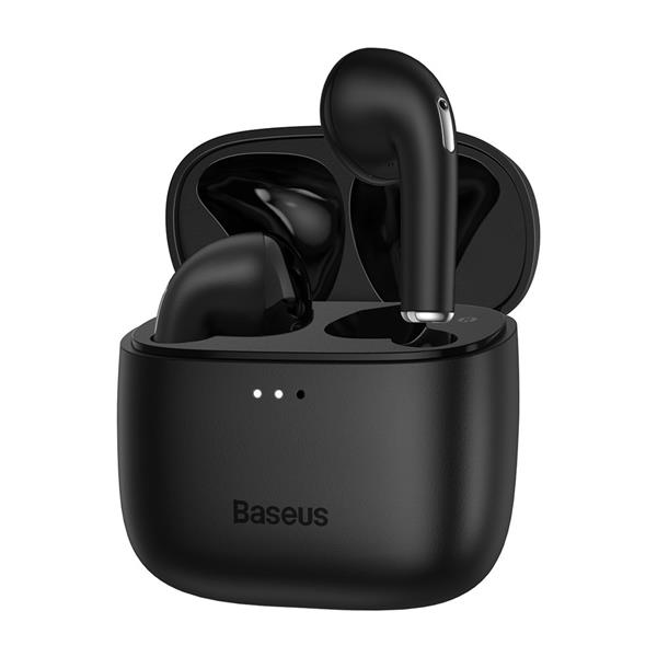 Baseus E8 bezprzewodowe słuchawki Bluetooth 5.0 TWS douszne wodoodporne IPX5 czarny (NGE8-01)-2237619