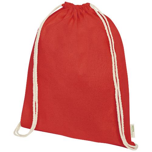 Plecak ściągany sznurkiem Orissa z bawełny organicznej z certyfikatem GOTS o gramaturze 140 g/m2-2338372
