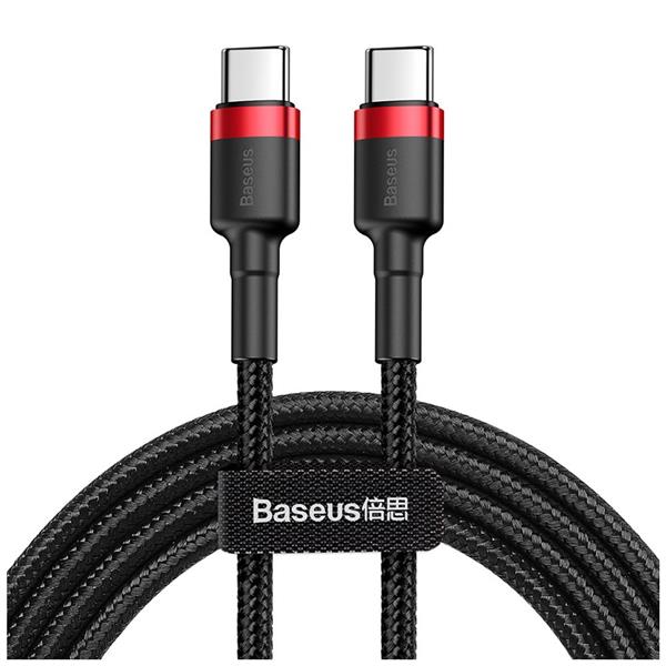 Baseus kabel Cafule PD USB-C - USB-C 1,0 m czerwono-czarny 60W-2986133