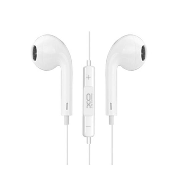 XO słuchawki przewodowe S8 jack 3,5mm douszne białe-2097234