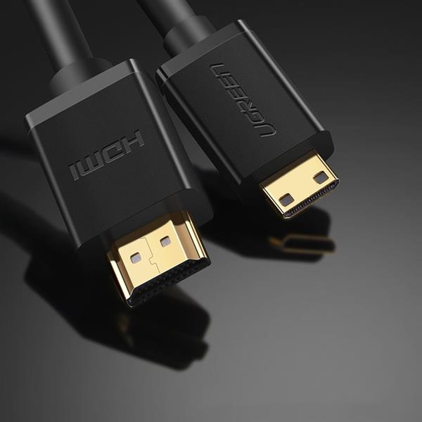 Ugreen kabel HDMI (męski) - mini HDMI (męski) 3D Ethernet ARC 1 m czarny (HD108 10195)-2169651