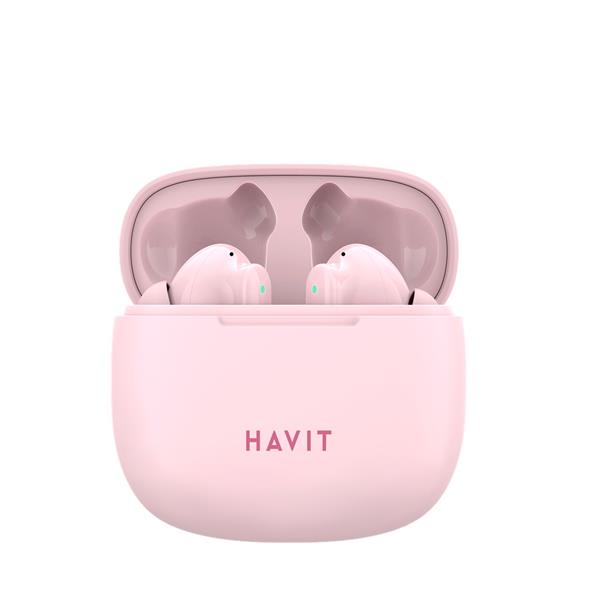 HAVIT słuchawki Bluetooth TW967 dokanałowe różowe-2986746